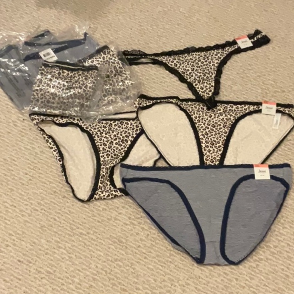 Jenni Black and Blue Panties Intimates & Sleepwear 8 pairs